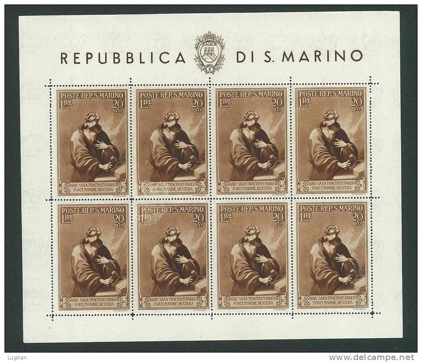 FILATELIA -  SAN MARINO - FOGLIETTI N° 4/5 - NUOVI ** MNH  - FRESCHISSIMI - PRO CASE POPOLARI - AFFARONE - Blocs-feuillets