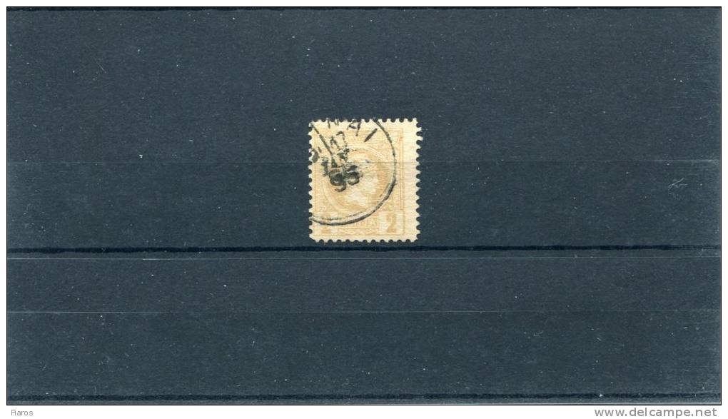 1891-96 Greece- Small Hermes 3rd Period- 2l. Beige-bistre Used, Perforated 11 1/2, W/"ATHINAI" VI Type Pmrk (large Year) - Used Stamps