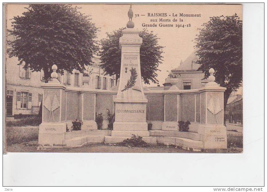 59.484/ RAISMES - Le Monument Aux Morts - Raismes