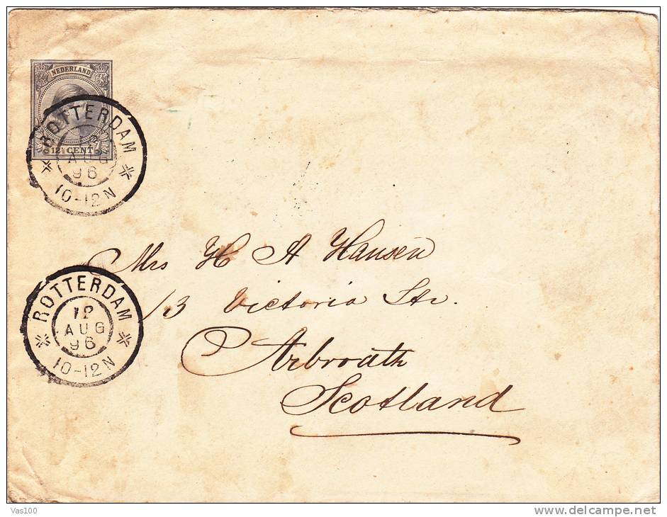 ROTTERDAM, 1996, COVER STATIONERY, ENTIER POSTAL, SENT TO MAIL, NEDERLANDS - Lettres & Documents
