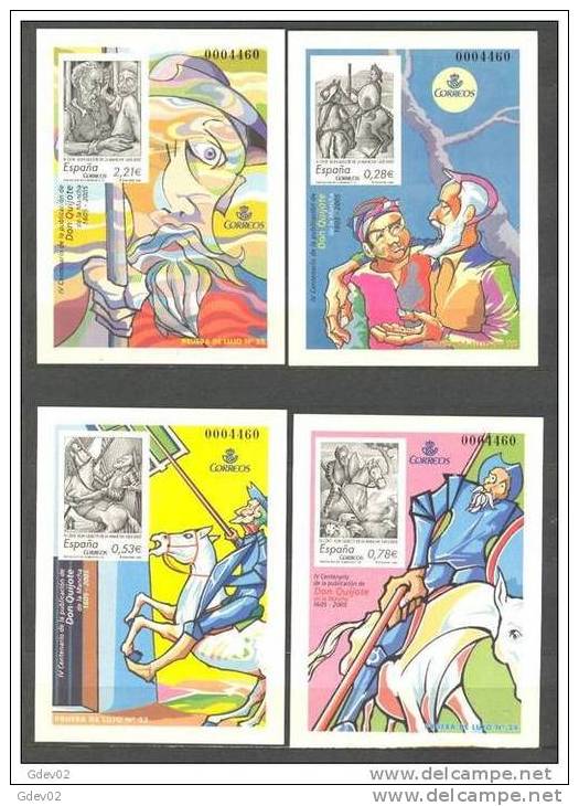 ESPO86-3148TBH-JA51.España.   Spain.Espagne.PRUEBAS  OFICIALES 2005.(Ed 86/9)  EL QUIJOTE 2005 LUJO - Blocks & Sheetlets & Panes