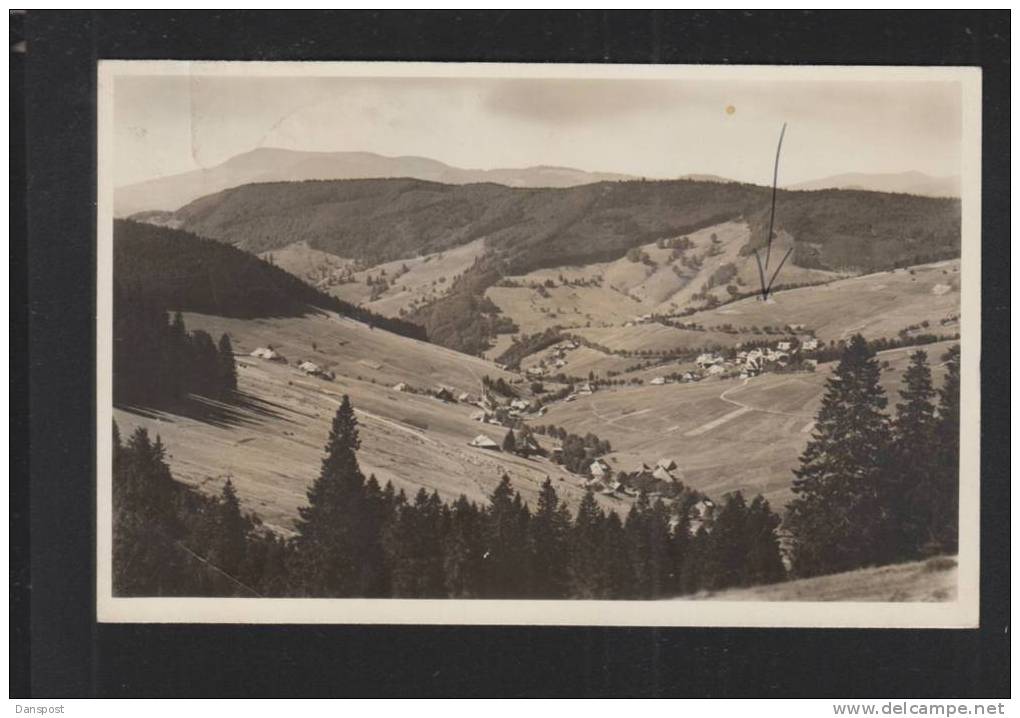 DR MiF Auf AK Todtnauberg Gesamtansicht Mt SoSt. Nationaldenkmal 1935 Gelaufen - Todtnau
