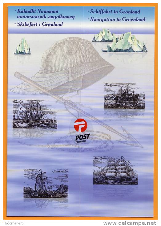 GREENLAND/Grönland 2002 Vessels-Navigation I^ Souvenir Folder** - Ungebraucht