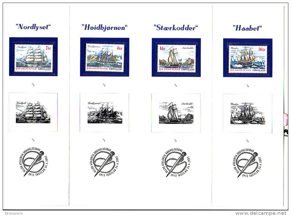 GREENLAND/Grönland 2002 Vessels-Navigation I^ Souvenir Folder** - Unused Stamps