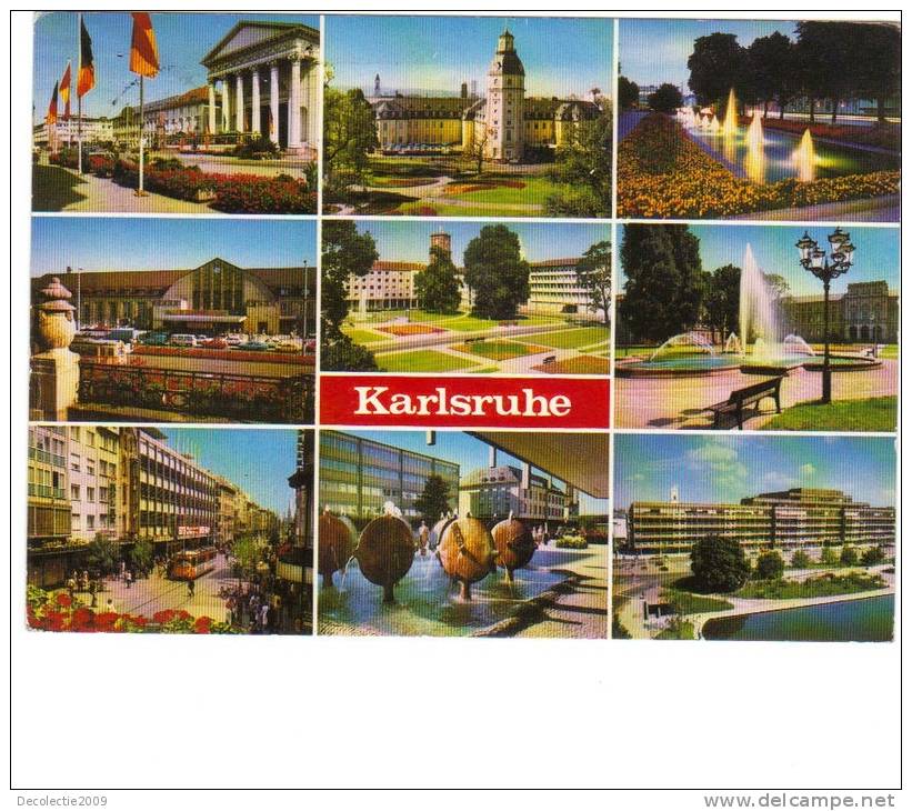 ZS28750 Germany Karlsruhe Multiviews Used Perfect Shape Back Scan At Request - Karlsruhe