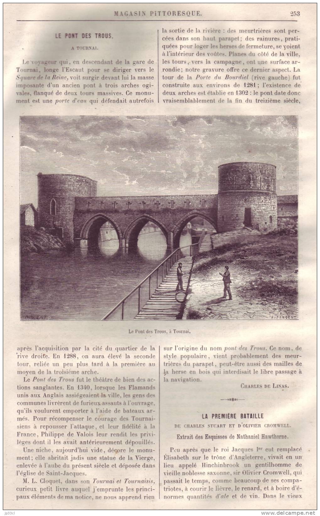 Le Magasin Pittoresque, 1885 (année complète) avec reliure d'origine - Nombreuses gravures et illustrations