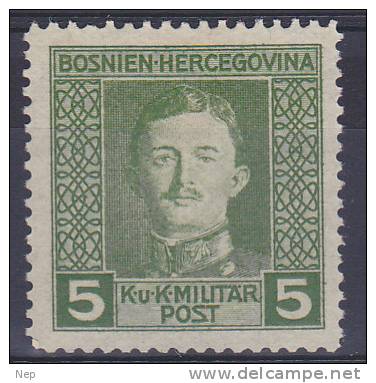 OOSTENRIJK - Briefmarken - 1917 - Nr 125 (BOSNIË-HERZEGOWIENA) - MNH** - Levante-Marken