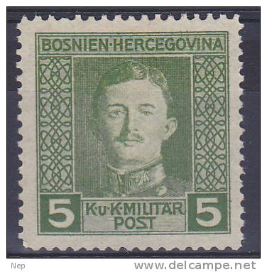 OOSTENRIJK - Briefmarken - 1917 - Nr 125 (BOSNIË-HERZEGOWIENA) - MNH** - Oriente Austriaco
