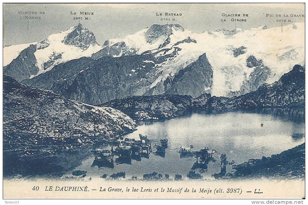 DEPT 38: La Grave, Le Lac Leris Et Le Massif De La Meije    Aaaa - Echirolles