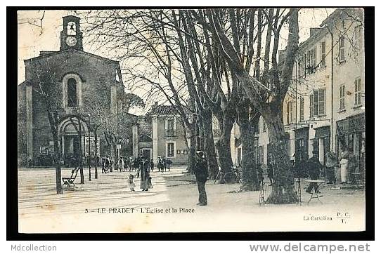 83 LE PRADET / L'Eglise Et La Place / - Le Pradet