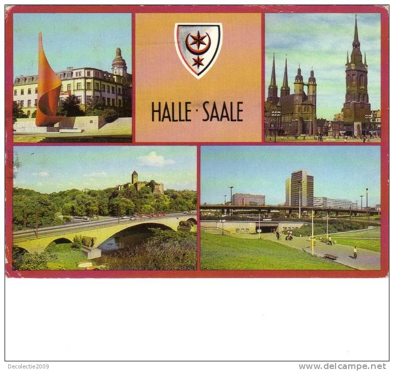 ZS28842 Germany Halle Saale Multiviews Used Perfect Shape Back Scan At Request - Halle (Saale)