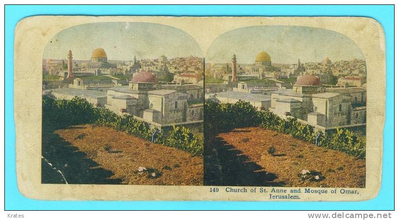 Phptography - Stereoscopes, Religion, Jesus´ Life  In Color, Jerusalem - Visionneuses Stéréoscopiques