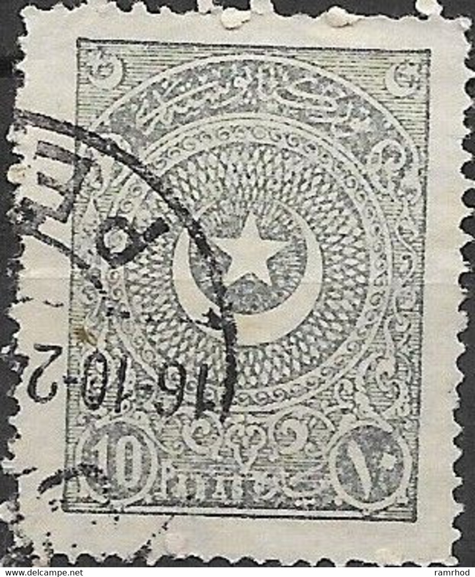 TURKEY 1923 Crescent - 10pa - Grey FU - Ongebruikt