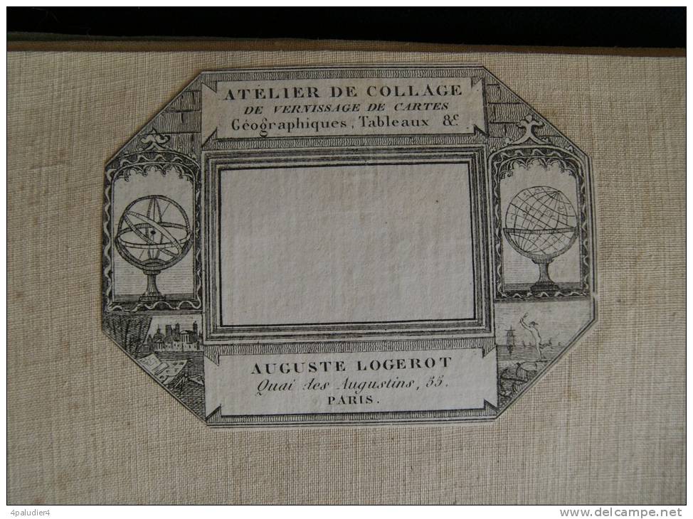 Grande Carte Routière DEPARTEMENT DES DEUX-SEVRES 1861 NIORT Parthenay Bressuire Melle