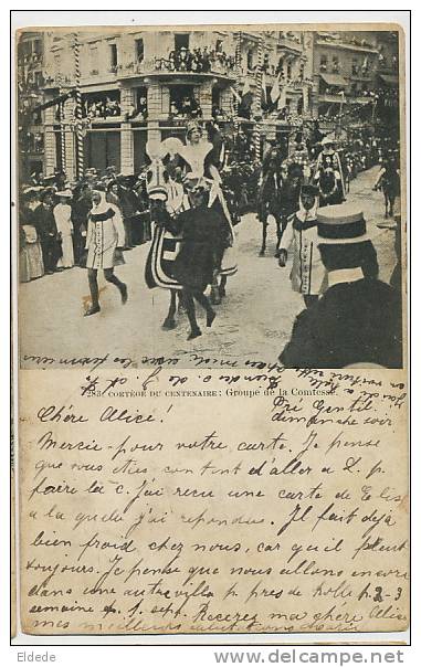 Neuchatel Cortege Centenaire 5/7/03 283 Groupe De La Comtesse Timbrée Essertines 1903 - Neuchâtel