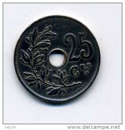 - BELGIQUE . 25 C. 1927 . - 25 Cent