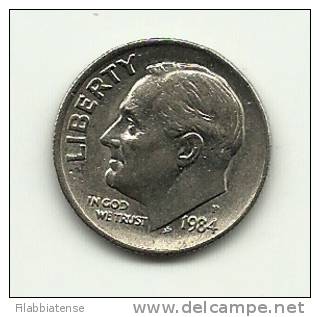 1984 - Stati Uniti 1 Dime P     ------ - 1946-...: Roosevelt