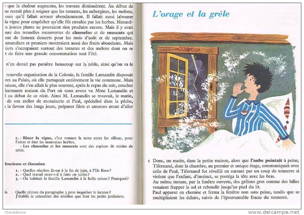 LIVRE SCOLAIRE : LA COLONIE LECTURES SUIVIES COURS MOYEN 2ème ANNEE ILLUSTRATIONS D'HERVE LACOSTE 1966 - 6-12 Ans