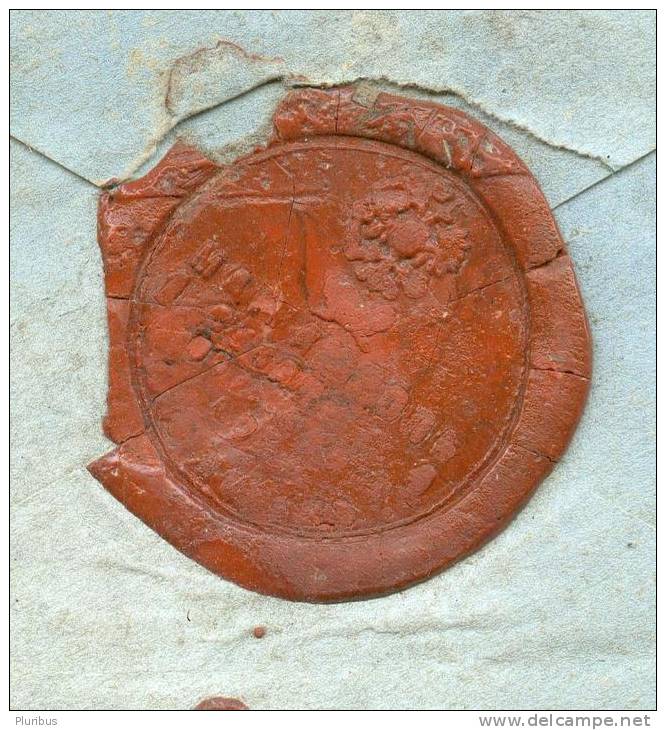 RARE!  1888  RUSSIA  POLAND  LITHUANIA  LATVIA  MONEY LETTER WITH WAX SEALS , MARIAMPOLE   TO  TUKUMS  TUCKUM - Lettres & Documents