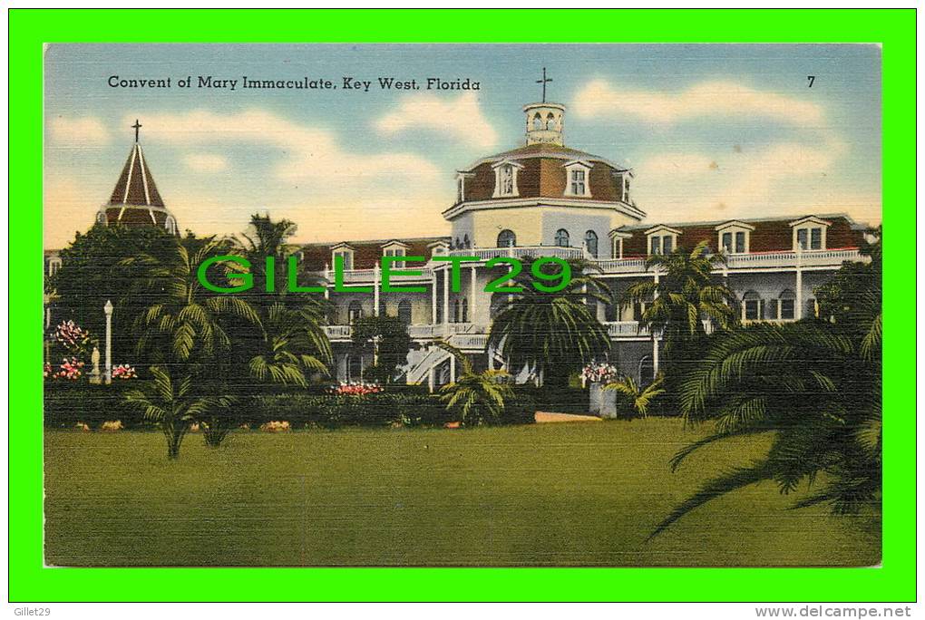 KEY WEST, FL - COVENT OF MARY IMMACULATE - PUB BY L. A. VALLADARES - - Key West & The Keys