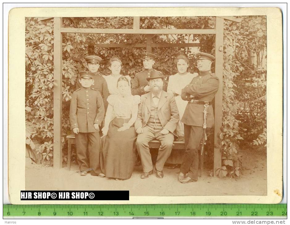 Familienfoto 18 X13 Cm - Krieg, Militär