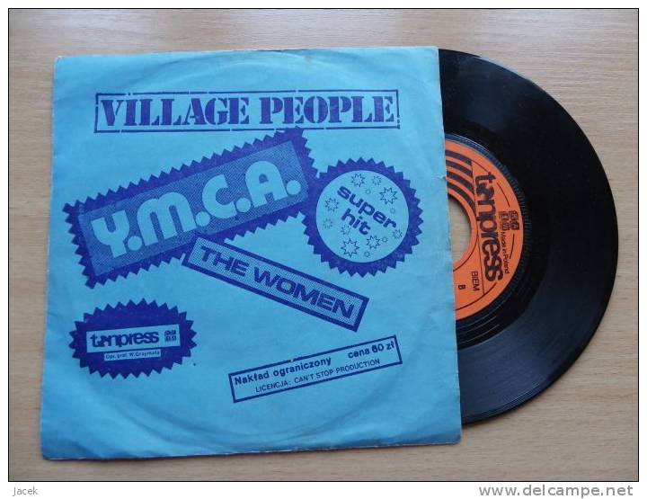 Village People  SP YMCA/ Polish Firm Tonpress Edition  /very Rare - Disco, Pop