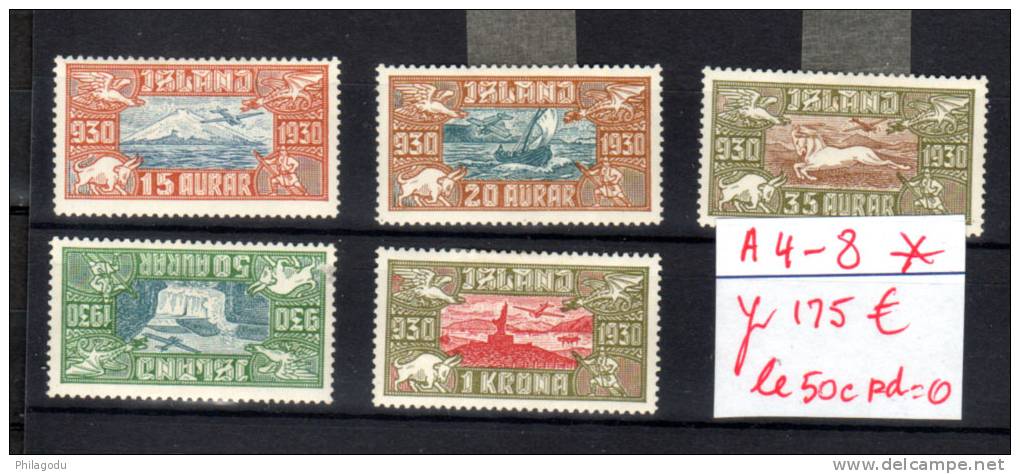 Vues Du Centre, 4 / 8* (50a =0), Cote 175 €, - Unused Stamps