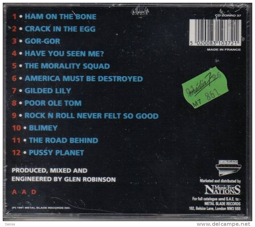 GWAR °°°°°°°° AMERICA MUST DESTROYED    CD 12 TITRES - Hard Rock & Metal