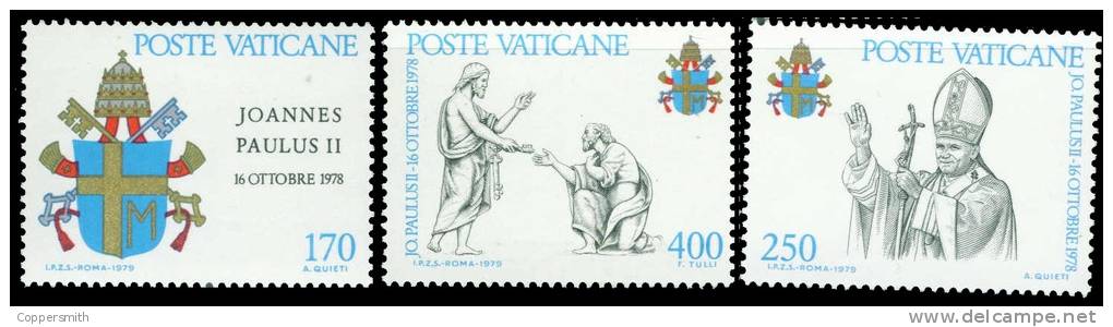 (001) Vatican  Pope John Paul II / Pape Jean Paul / Johannes Paul II  ** / Mnh  Michel 736-38 - Sonstige & Ohne Zuordnung