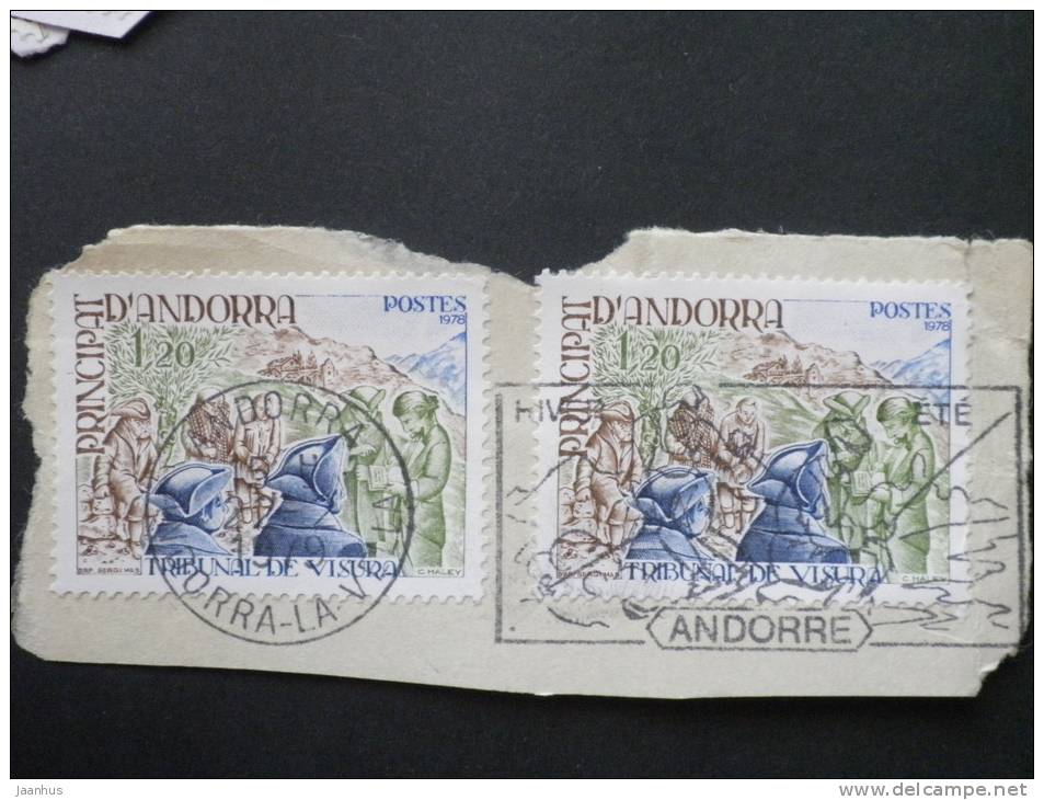 Andorra, French - 1978 - Mi.nr.293 - Used - Tribunal Of Visura - On Paper - Usados