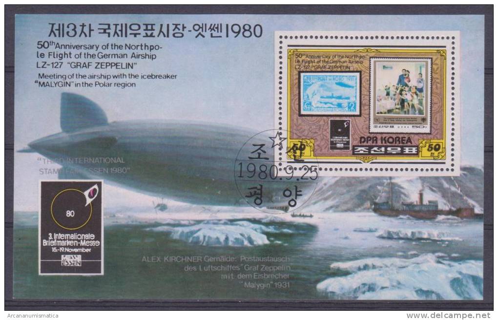 COREA DEL NORTE   Block   "ZEPPELIN"  S-489 - Zeppelin