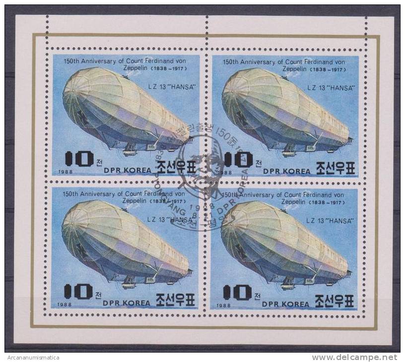 COREA DEL NORTE   Block   "ZEPPELIN"  S-491 - Zeppelins