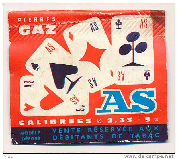 Ancienne Cartouche SUPER PIERRES A BRIQUET AS, Calibrées 2,35, Débitants De Tabac, Ibelo, Rowenta, Colibri, Flaminaire.. - Andere & Zonder Classificatie