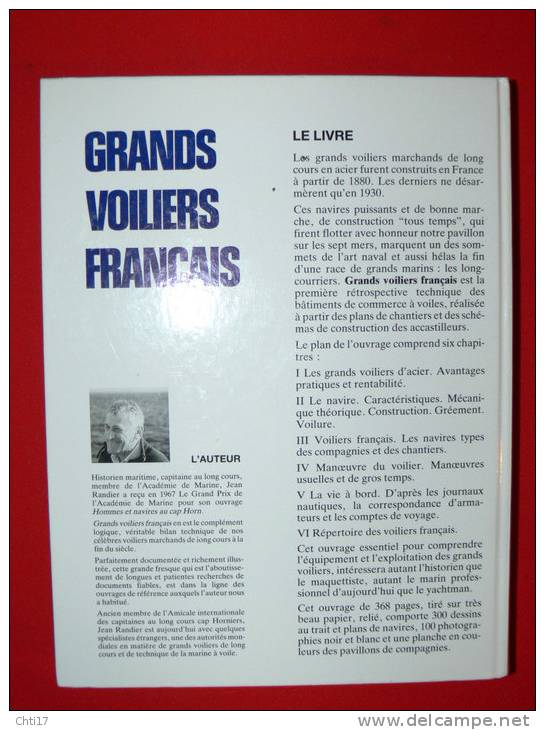 GRANDS VOILIERS FRANCAIS 1880-1930 CONSTRUCTION GREEMENT MANOEUVRE VIE A BORD EDIT CELIV 1986 VALEUR 43 EUROS - Boats