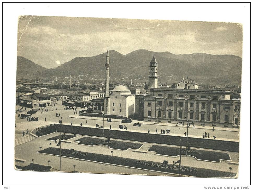 TIRANE- SHESHI SKANDERBEG - TIRANA - PIAZZA - VIAGGIATA      *(alb1210) - Albania