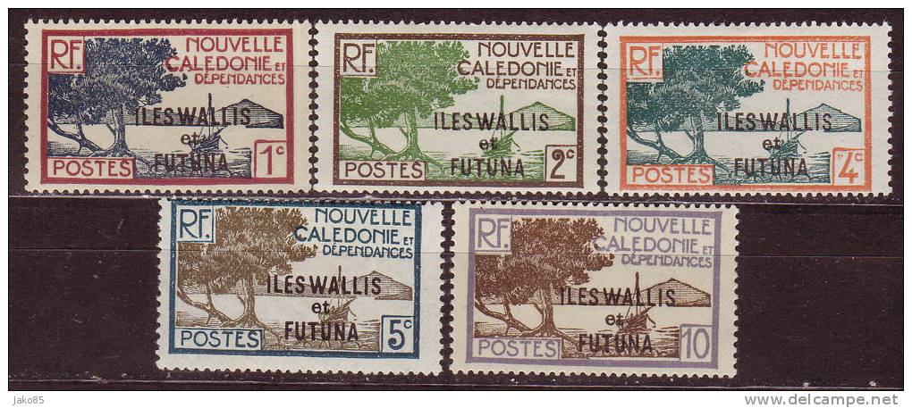 - WALLIS Et FUTUNA - 1930 - YT N° 43 / 47  - * * - - Unused Stamps