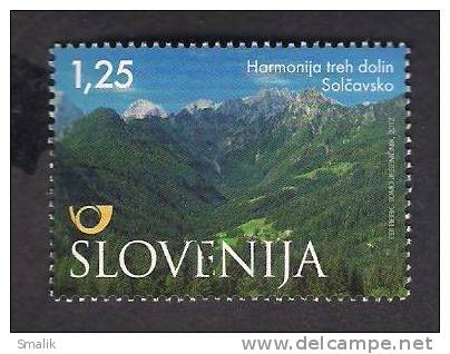 SLOVENIA SLOVENIJA 2012 Three Valleys In Harmony, 1v MNH (Specimen) - Slovenia