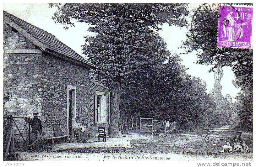 SAINT MICHEL SUR ORGE,les Bois Et La Maison Du Garde Sur Le Chemin De Ste Geneviève,près Brètigny,Longpont - - Saint Michel Sur Orge