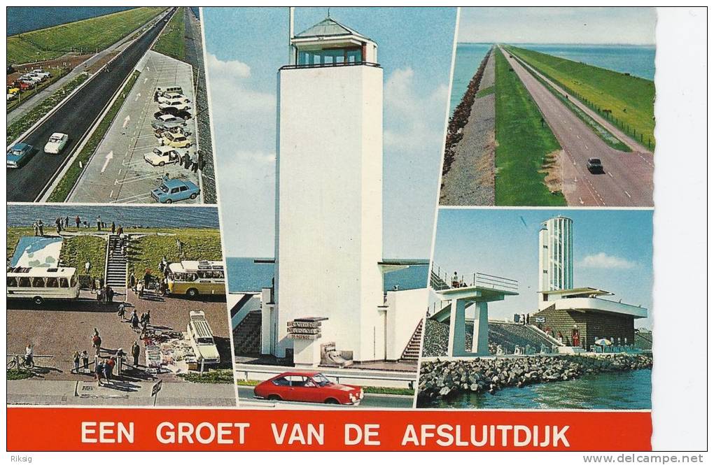 Monument Afsluitdijk.  Here The Dam Was Closed 1932.  B-829 - Den Oever (& Afsluitdijk)