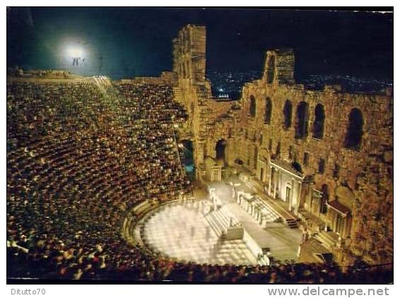 Athens - Das Odeon Das Herodes Atticus - Viaggiata Formato Grande - Grecia