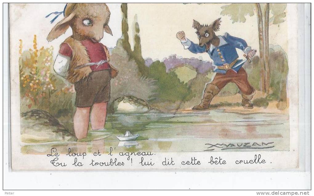 Le Loup Et L'agneau.... - Illustrateur MAUZAN - Mauzan, L.A.