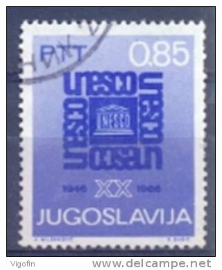 YU 1966-1187 UNESCO, YUGOSLAVIA, 1v, Used - Oblitérés