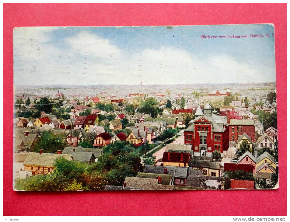 - New York > Buffalo Birds Eye View 1909 Cancel Crease     - Ref 484 - Buffalo