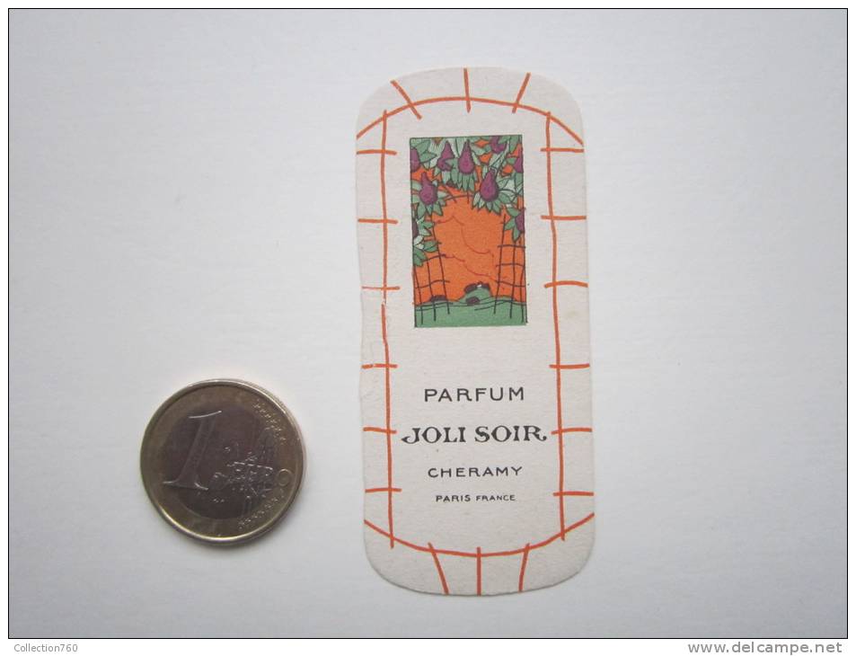 CHERAMY - JOLI SOIR  - Carte Parfumée - Anciennes (jusque 1960)