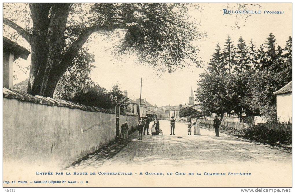 BULGNEVILLE Entrée Par La Route De Contrexeville - Bulgneville