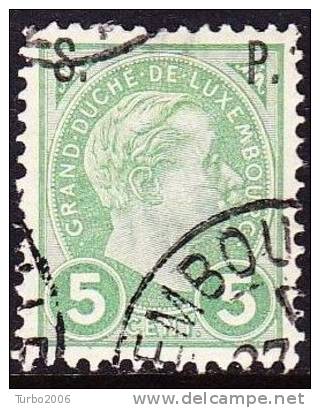 Luxembourg 1895 Dienstmarken Freimarken 67-71 5 C Hellgrün Mit Aufdruck S.P.  Michel 60 - Dienst