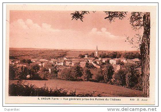 81 - Tarn /  VAOUR -- Vue Générale Prise Des Ruines Du Château. - Vaour