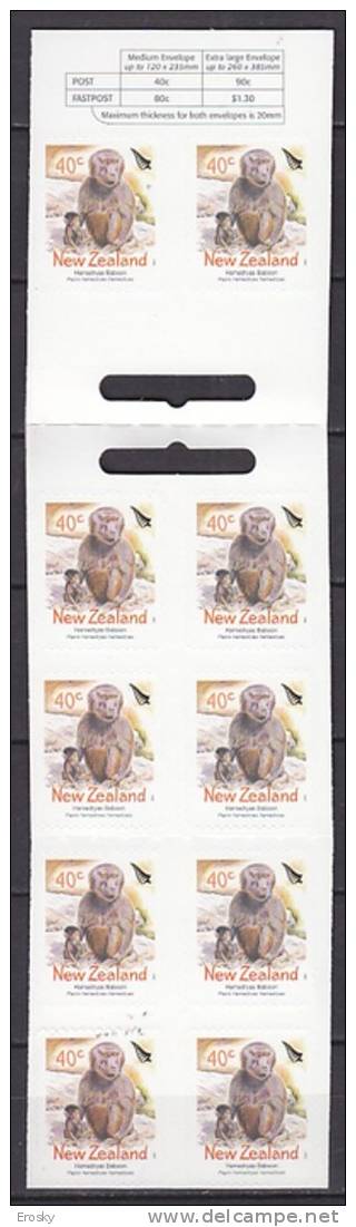 PGL T0127 - NOUVELLE ZELANDE Yv N°2061a CARNET ** ANIMAUX ANIMALS - Postzegelboekjes