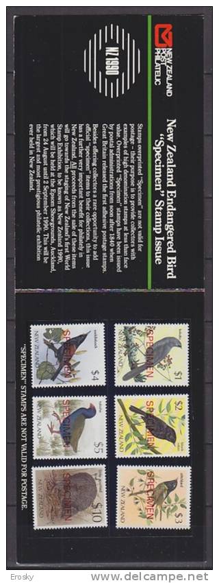 PGL T0131 - NOUVELLE ZELANDE OISSEAUX CARNET DE SPECIMEN ** ANIMAUX ANIMALS - Postzegelboekjes