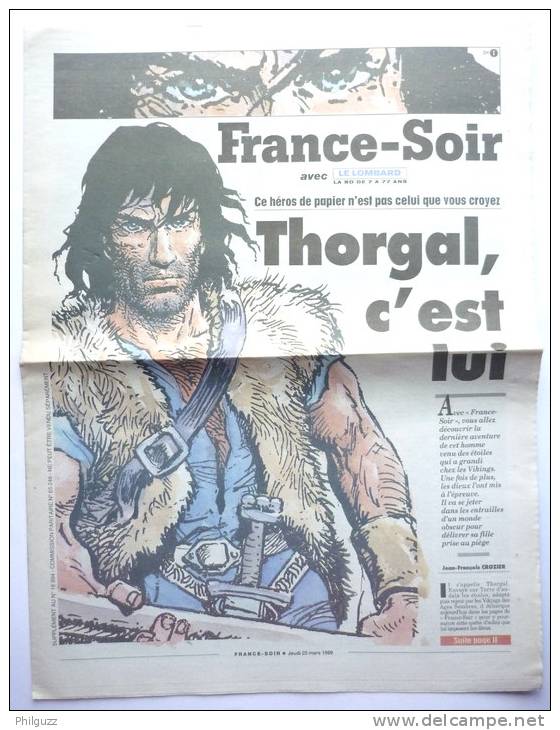 DOSSIER THORGAL SUPPLEMENT A FRANCE SOIR - 1999 - ROSINSKI - VAN HAMME - Persboek